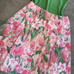Sweet pink and green floral skirt. Tommy Hilfiger. Size 8.